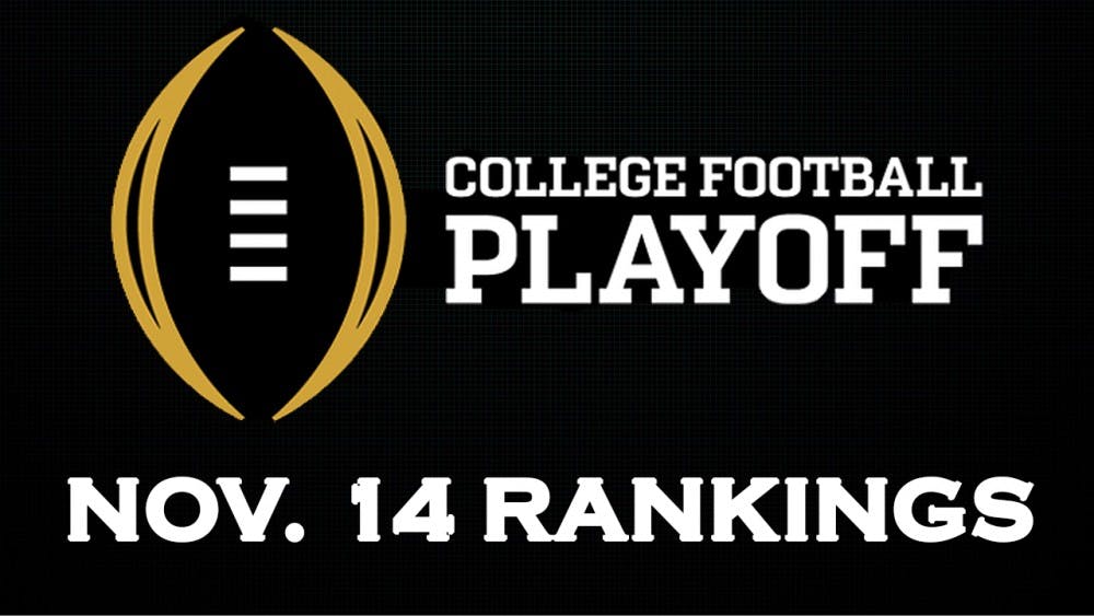 College Football Playoff rankings November 14
