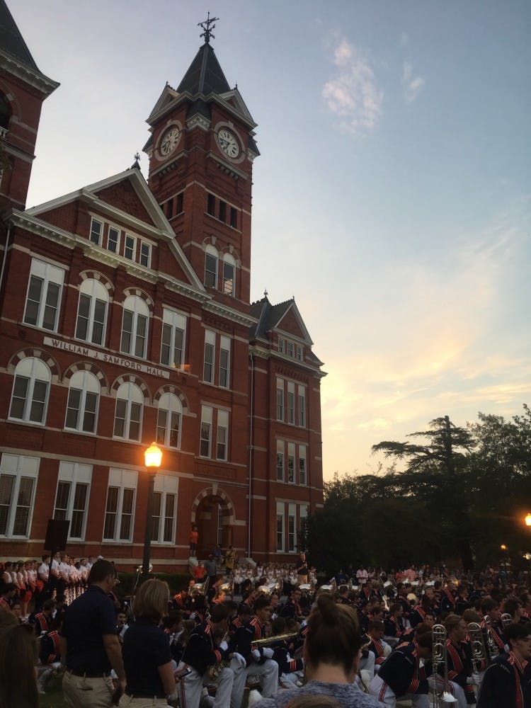 Samford Hall at Night 