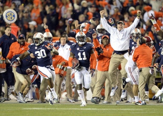 NCAA Football: Alabama at Auburn