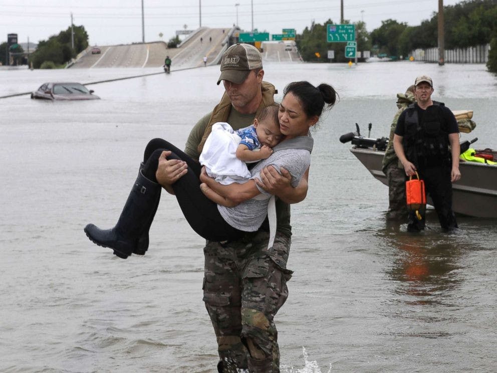 Harvey survivor, baby rescued