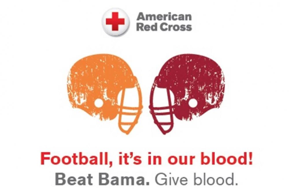Beat Bama. Give Blood Logo