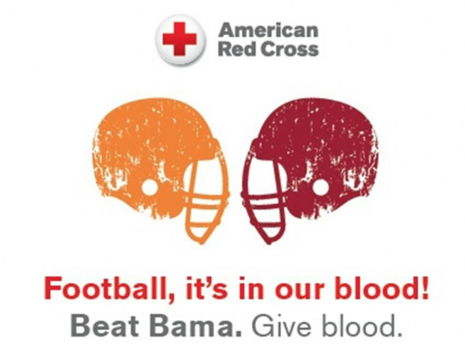 Beat Bama. Give Blood Logo