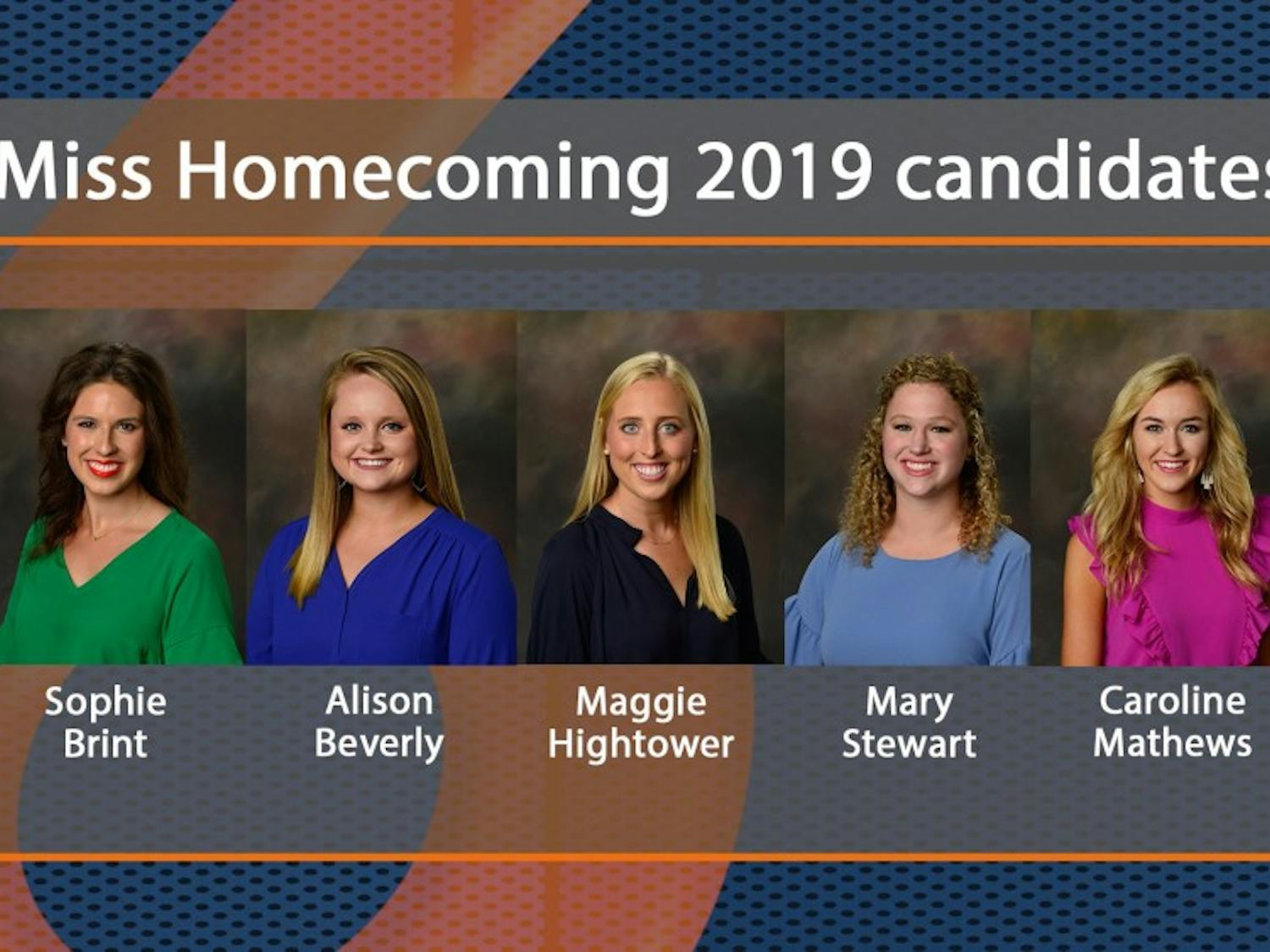Miss Homecoming 2019 candidates