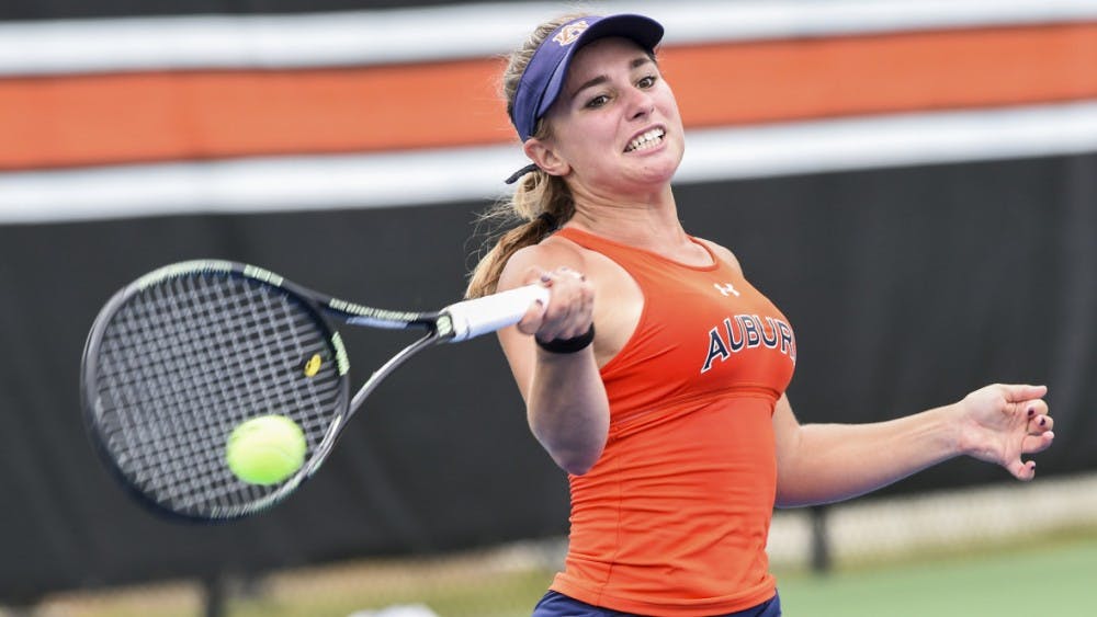 Andie Dikosavljevic. DePaul vs Auburn Women's Tennis in Auburn, Ala., on Friday, May 12, 2017.