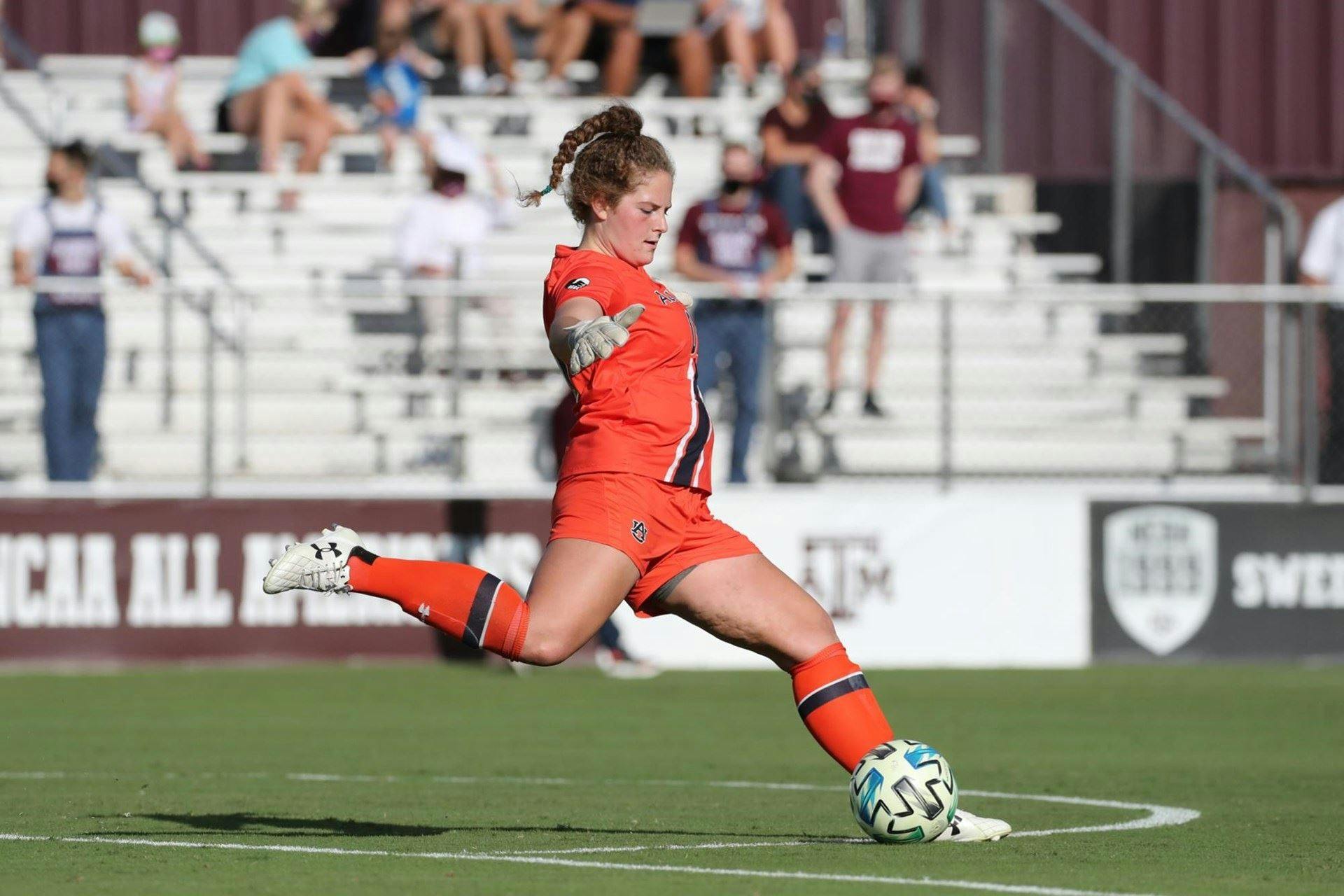 Goalie Maddie Prohaska. Photo courtesy of Texas A&M Athletics.