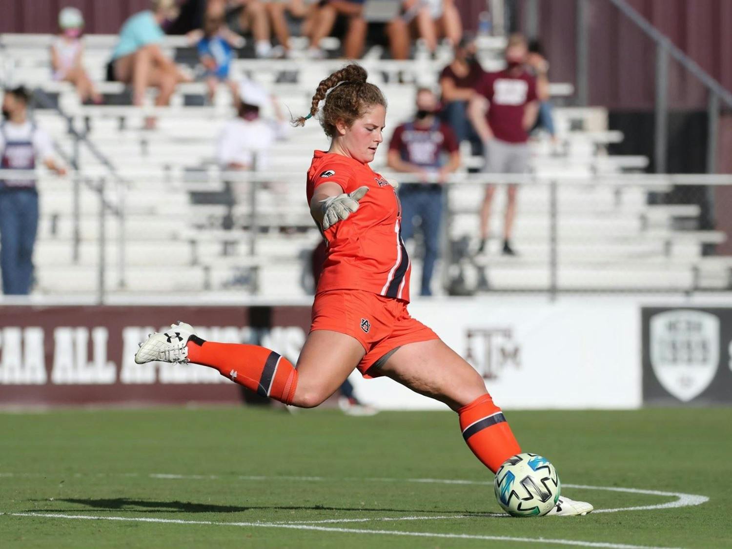 Goalie Maddie Prohaska. Photo courtesy of Texas A&M Athletics.
