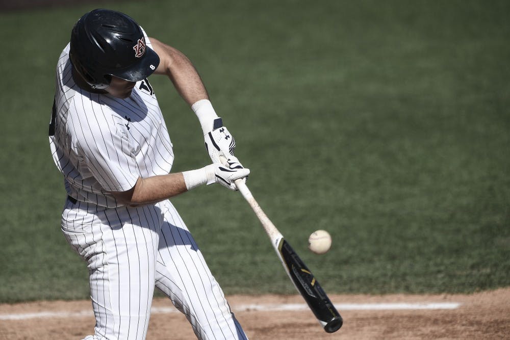 Brenden Venter (8). Auburn baseball vs Brigham Young on Saturday, March 3, 2018, in Auburn, Ala.