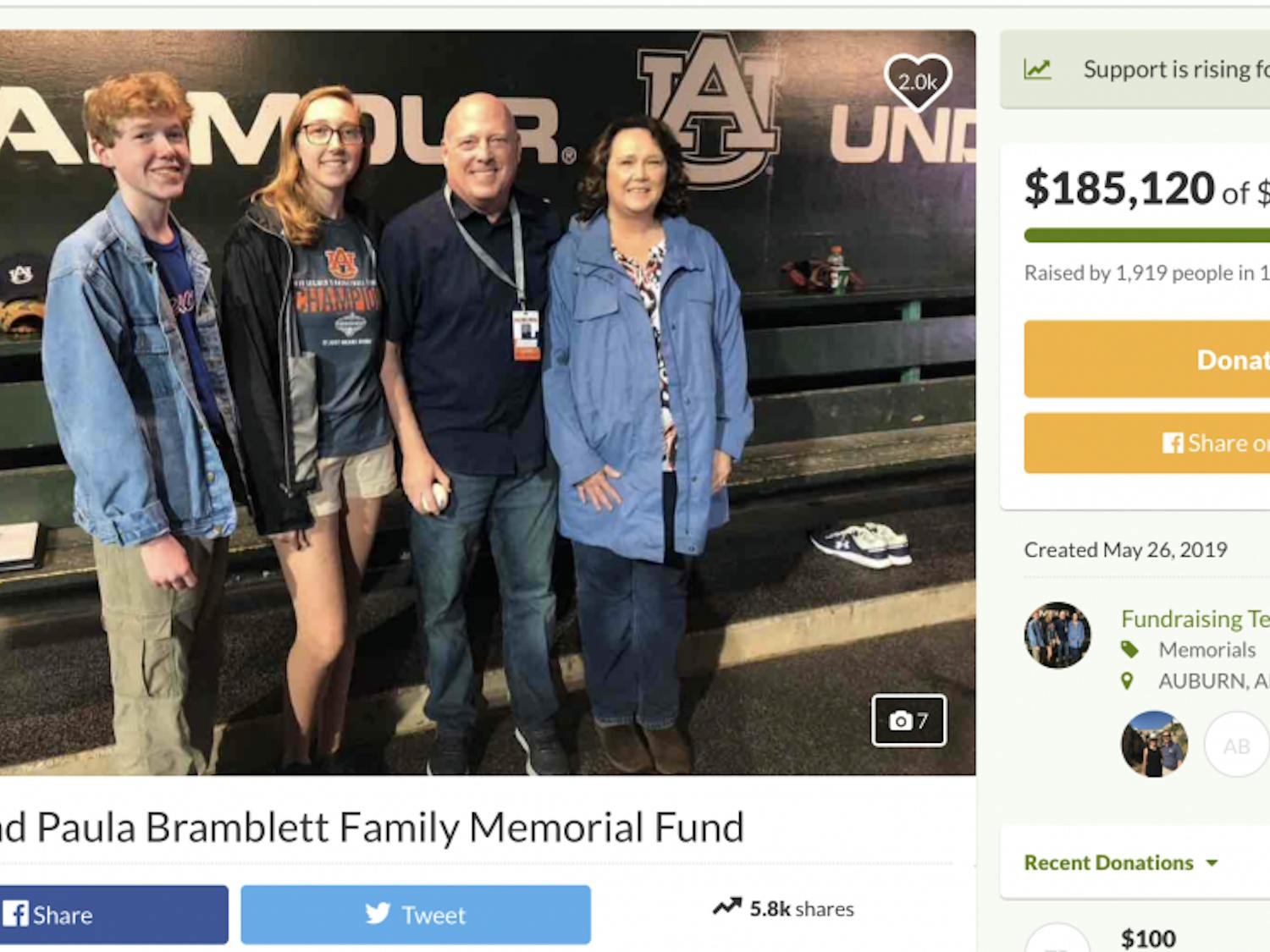 GoFundMe for Bramblett family