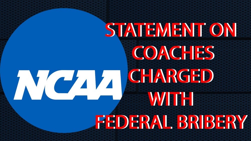 NCAA releases statement on coaches charged with federal bribery. 