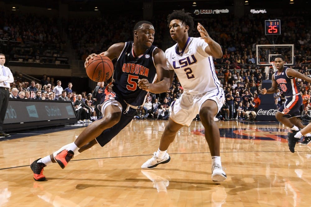 Mustapha Heron (5) Auburn men's basketball vs LSU on Saturday, Jan. 27, 2018, in Auburn, Ala. 