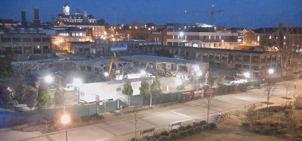 Webcam footage of the Engineering construction projects​
