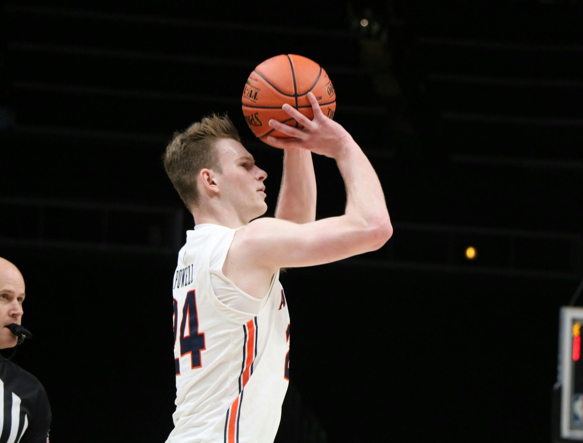 Justin Powell (24) vs. Memphis – Dec. 12, 2020 Credit: Cody Voga/Auburn Athletics