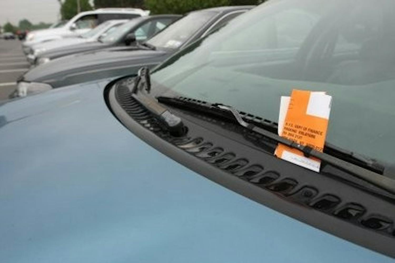 Car with Parking Ticket