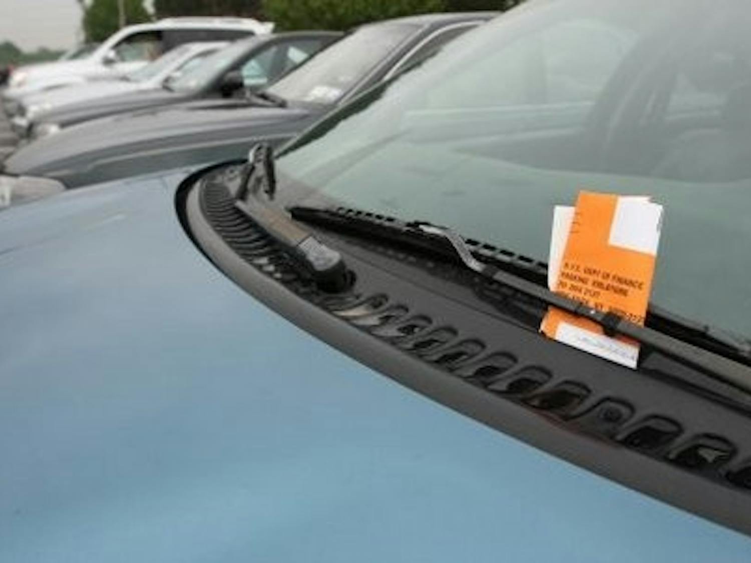 Car with Parking Ticket