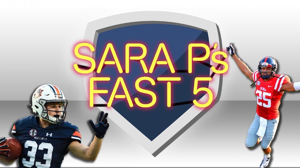 Sara P's Fast 5: Auburn vs. Ole Miss