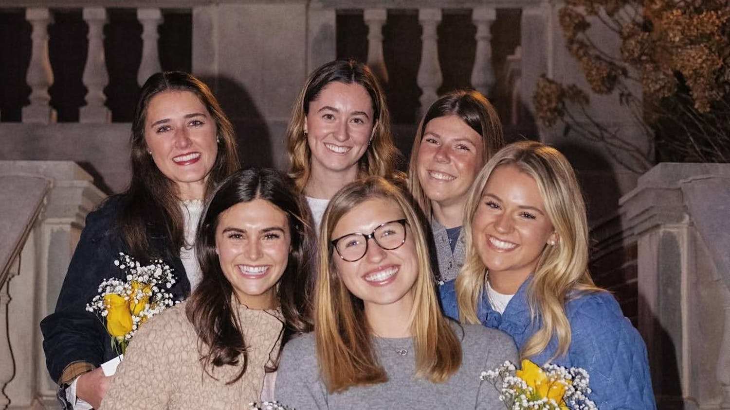 Top 5 Miss Auburn candidates with current Miss Auburn, Riley Parman