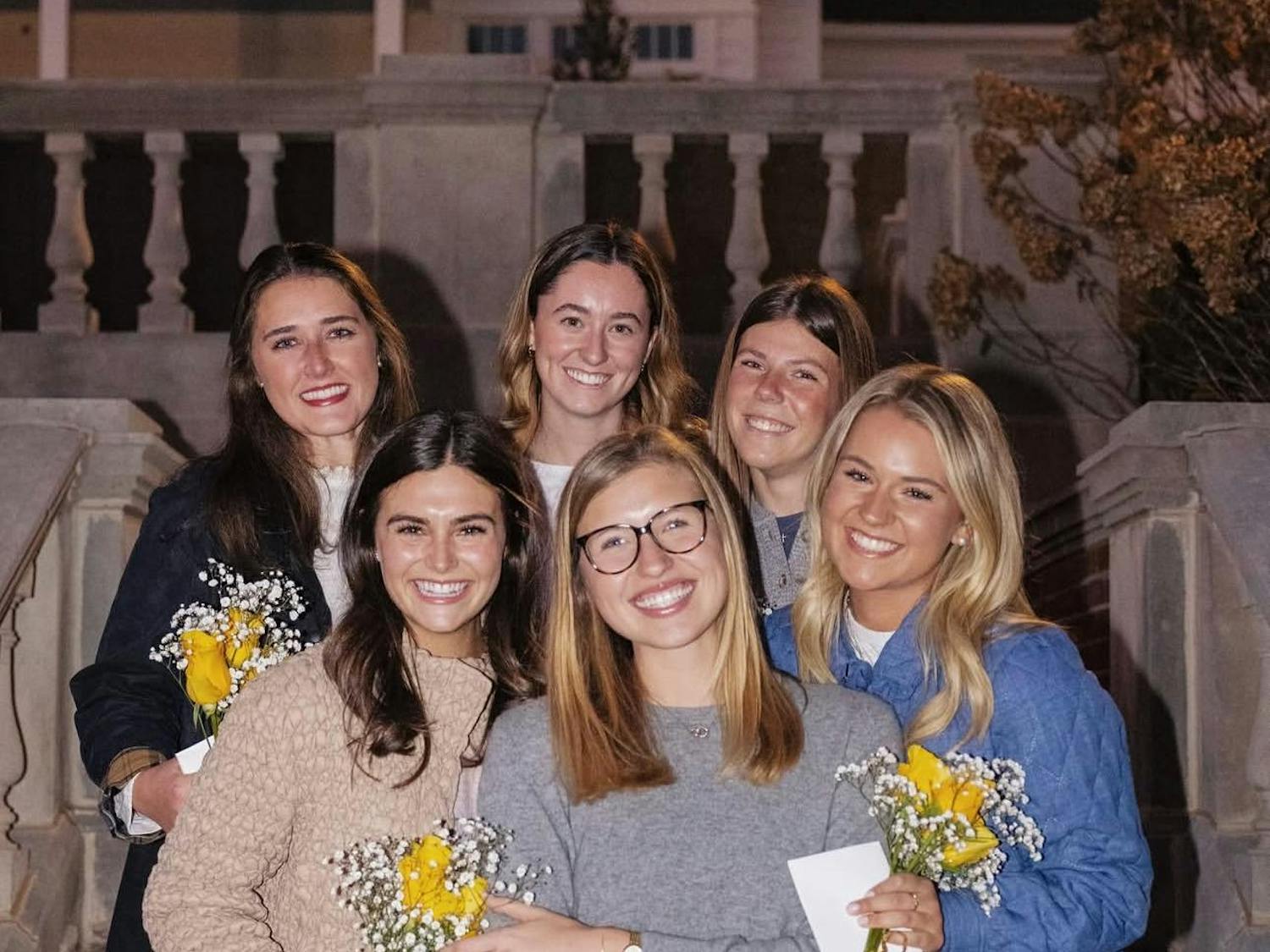 Top 5 Miss Auburn candidates with current Miss Auburn, Riley Parman