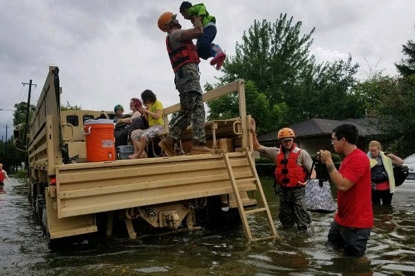Texas National Guard soldiers arrive in Houston