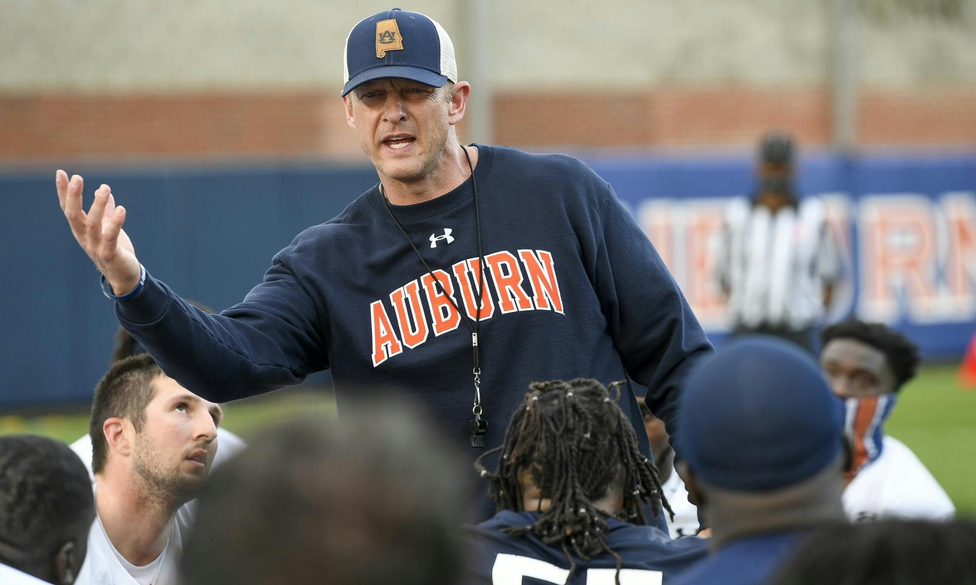AU FB 1st day of spring practice