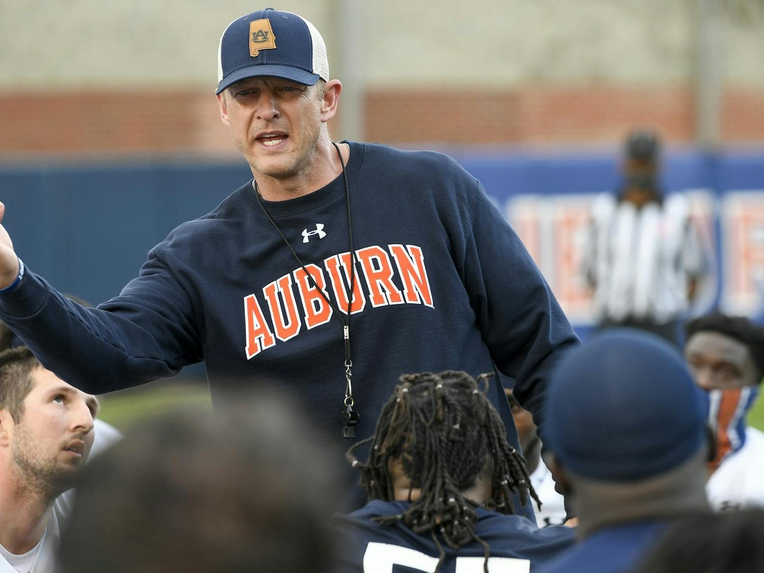 AU FB 1st day of spring practice