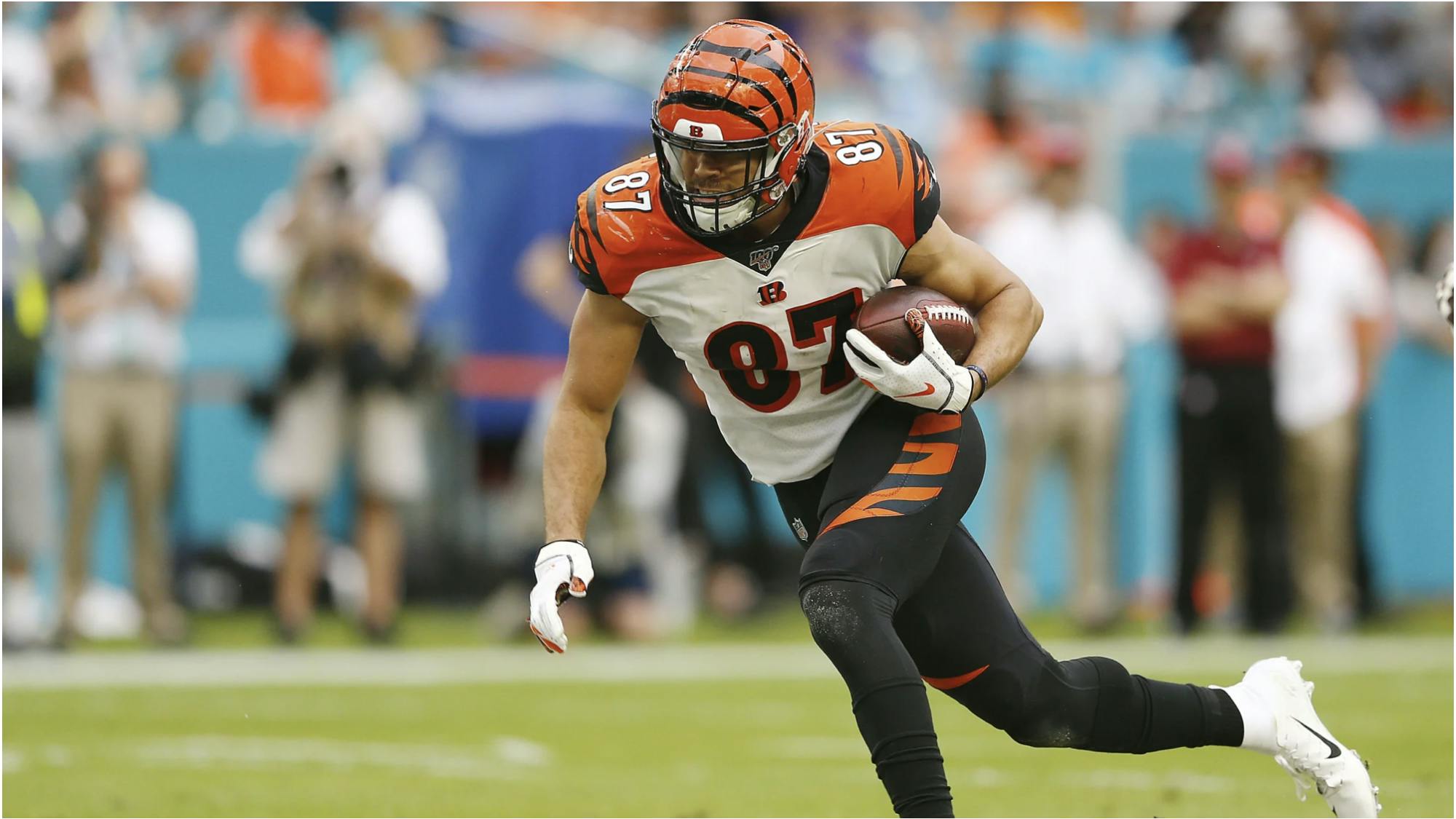 C.J. Uzomah / Michael Reaves/Getty Images