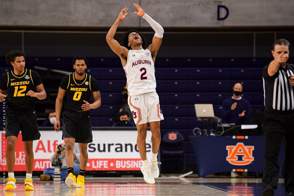 Sharife Cooper vs. Missouri courtesy of Shanna Lockwood//AU Athletics