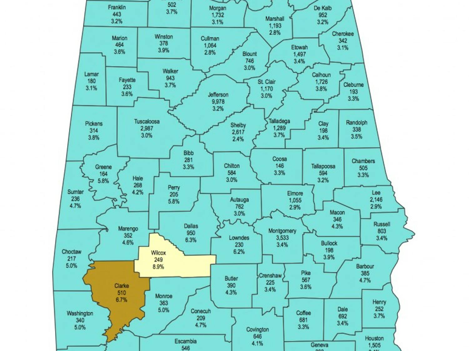 Unemployment rates for September.