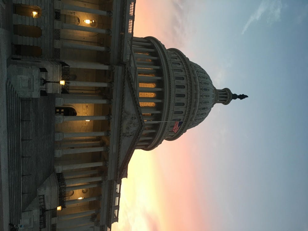 United States Capitol Building at Night