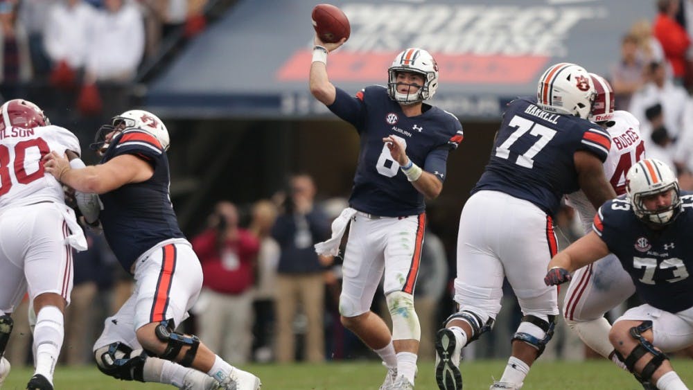 No. 1 Alabama vs. No. 6 Auburn at Jordan-Hare Stadium in Auburn, Ala. on Saturday, Nov. 24, 2017. 