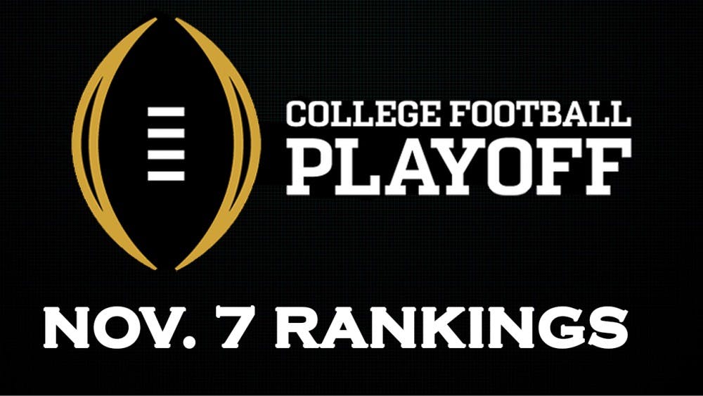 College Football Playoff rankings Nov. 7