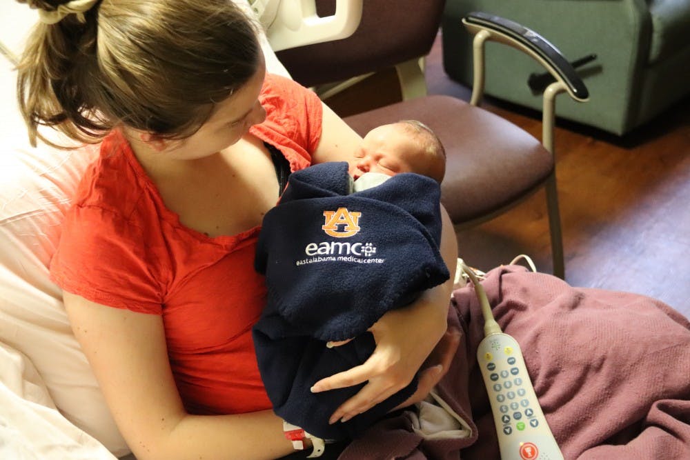 Billie Jean Herren and Baby Ethan.