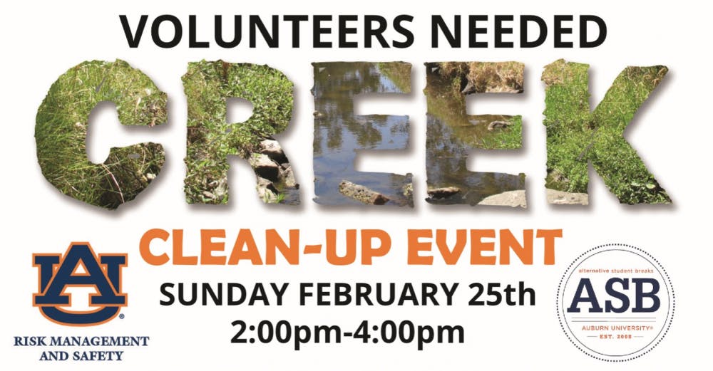 Creek Clean Up Event Flyer