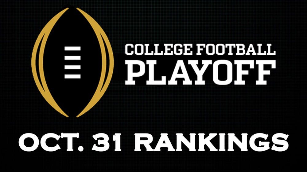 College Football Playoff October 31st Ranking