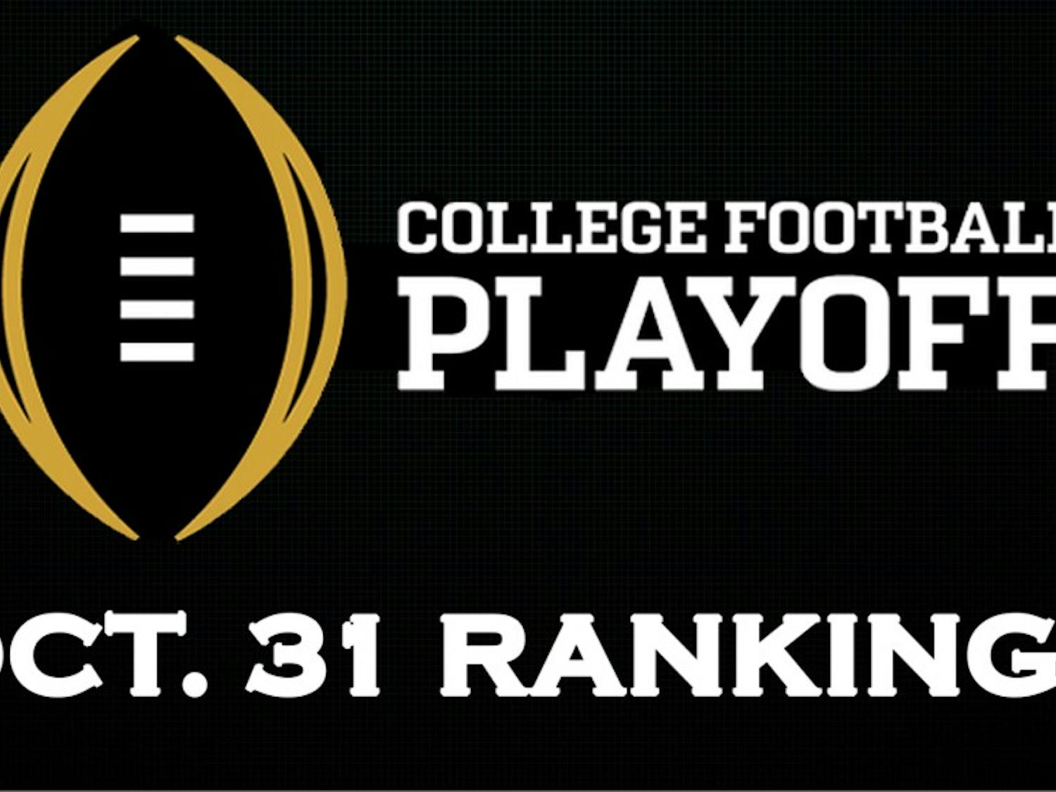College Football Playoff October 31st Ranking