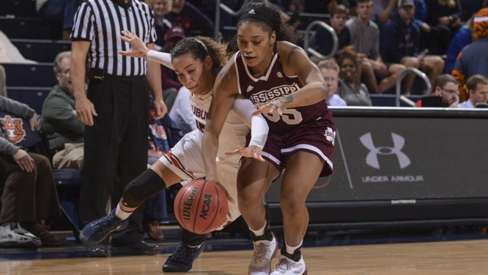 Jazmine Jones (15)Auburn women's basketball vs Mississippi State on Thursday, Feb. 2, 2017 in Auburn, Ala. Photo by Wade Rackley/Auburn Athletics 
