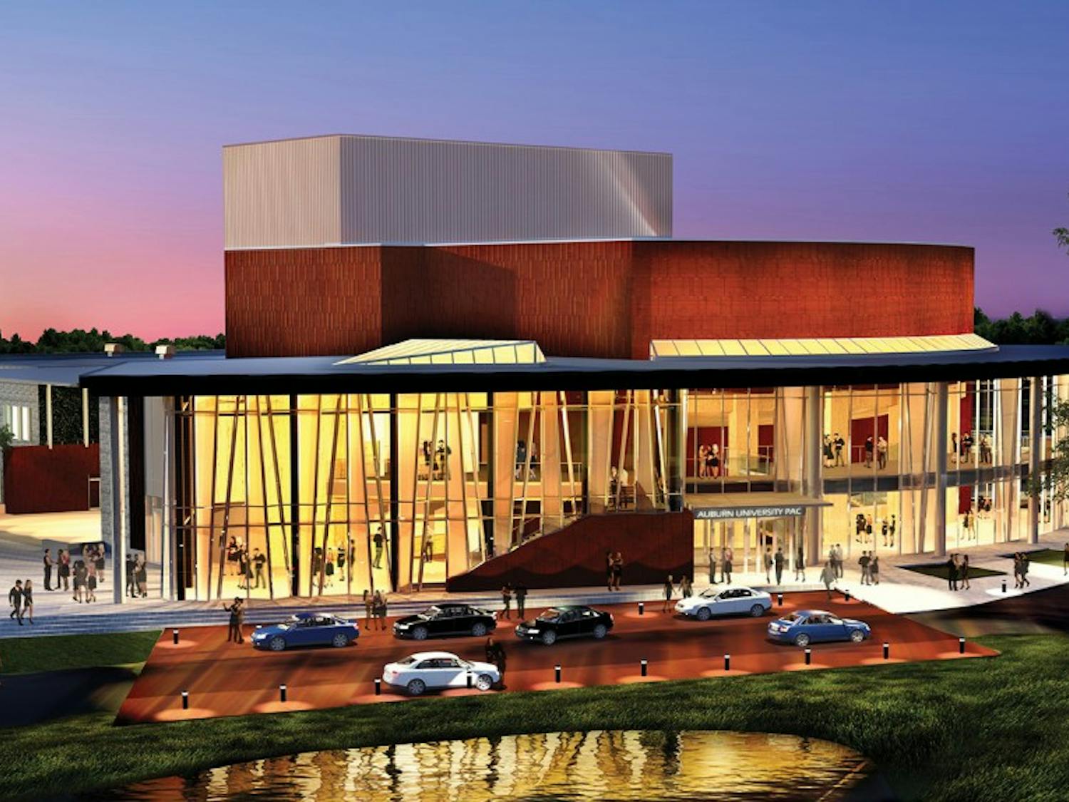 Rendering of new AU preforming Arts Center