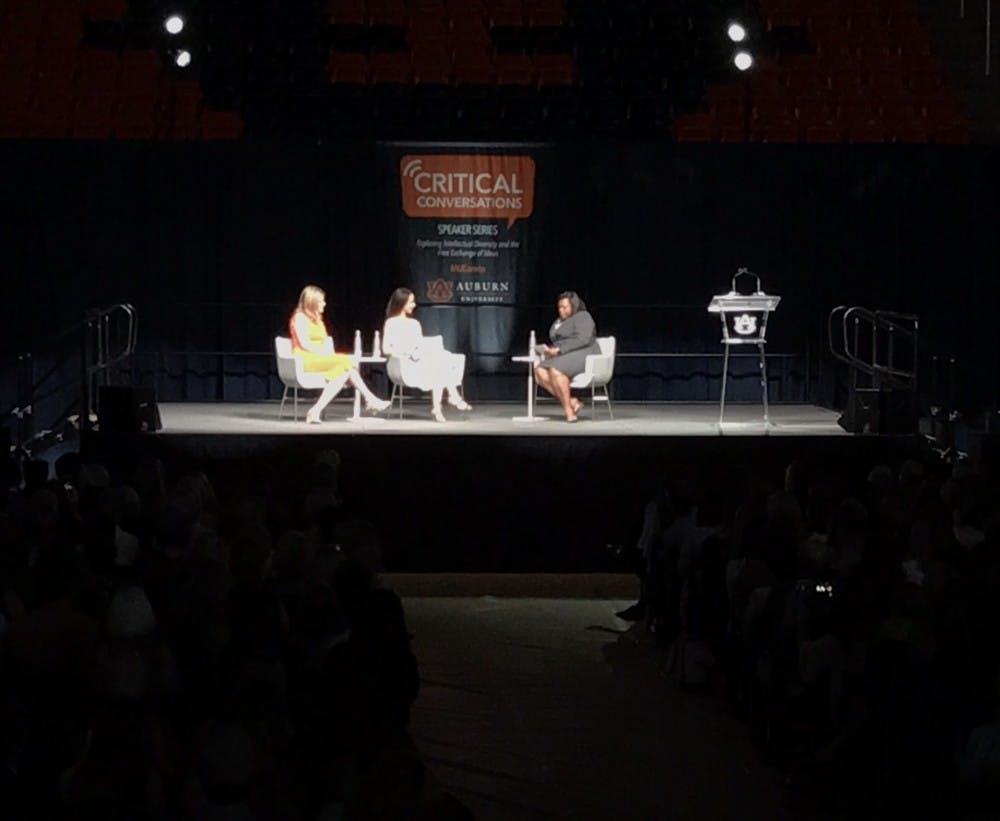 Bush daughters engage in Critical conversation, discussing the diverse perspectives on women leaders held at Auburn University. 
