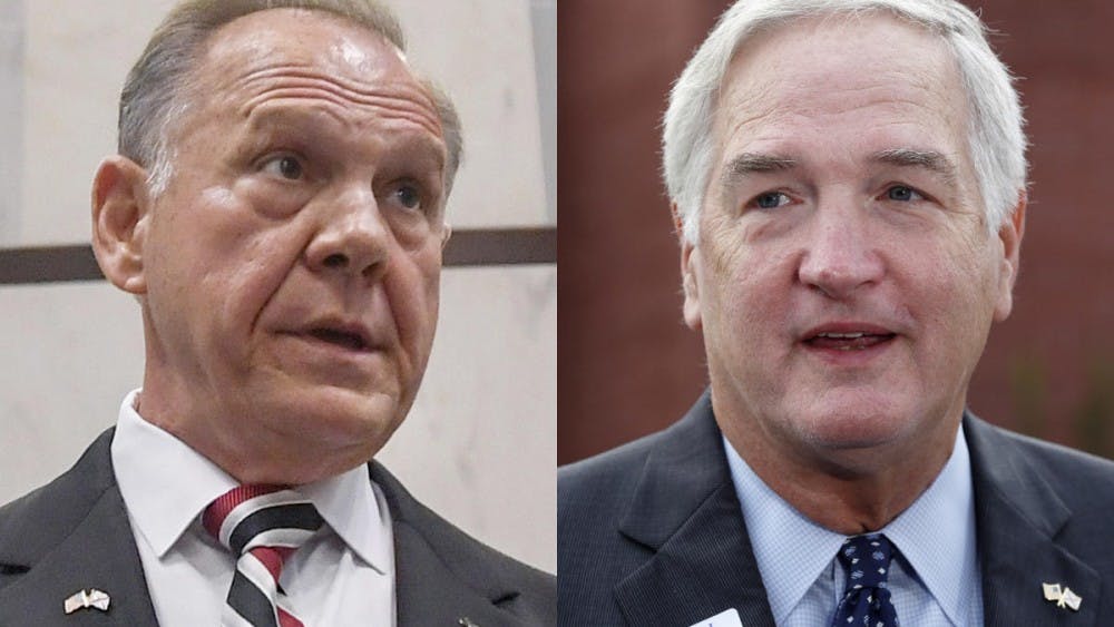 ​Luther Strange and Roy Moore