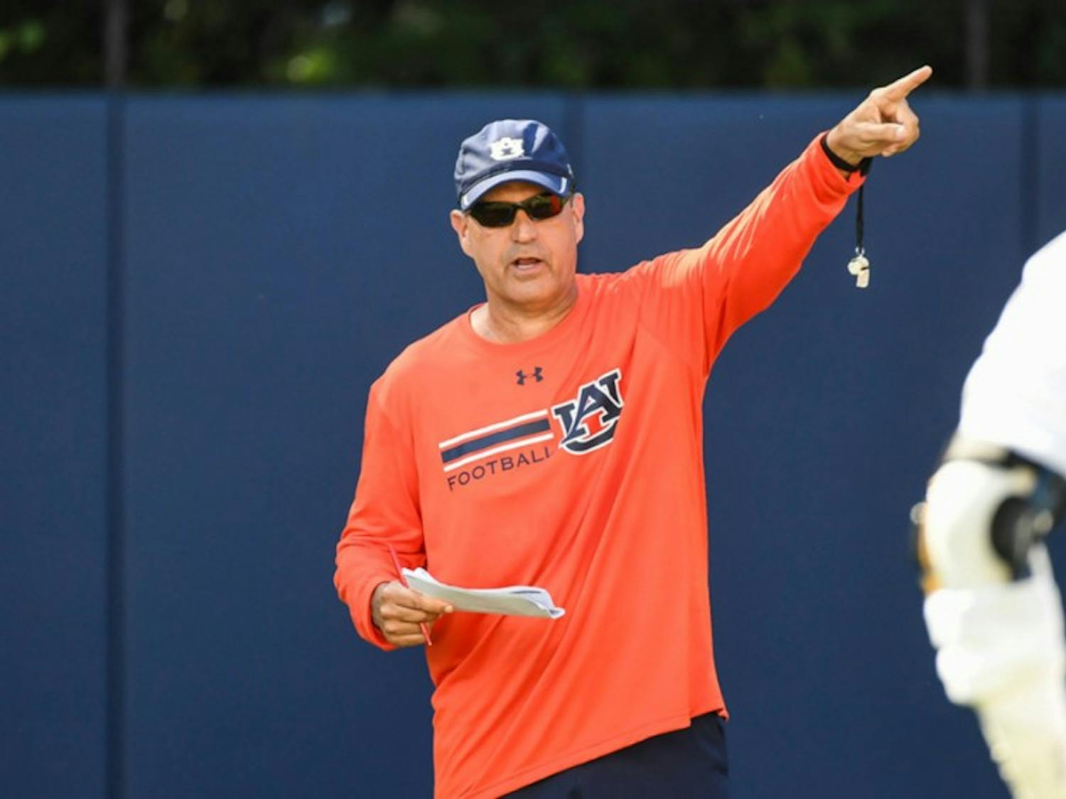 Kevin Steele at practice