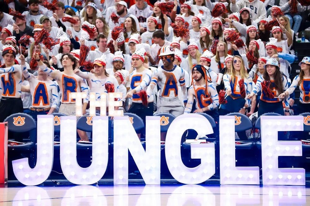 <p>&nbsp;Jungle College Gameday during the Basketball Game between Alabama Crimson Tide and the Auburn Tigers at Neville Arena in Auburn, AL on Saturday, Feb 11, 2023. Abby Grace Stevens/Auburn Tigers&nbsp;</p>