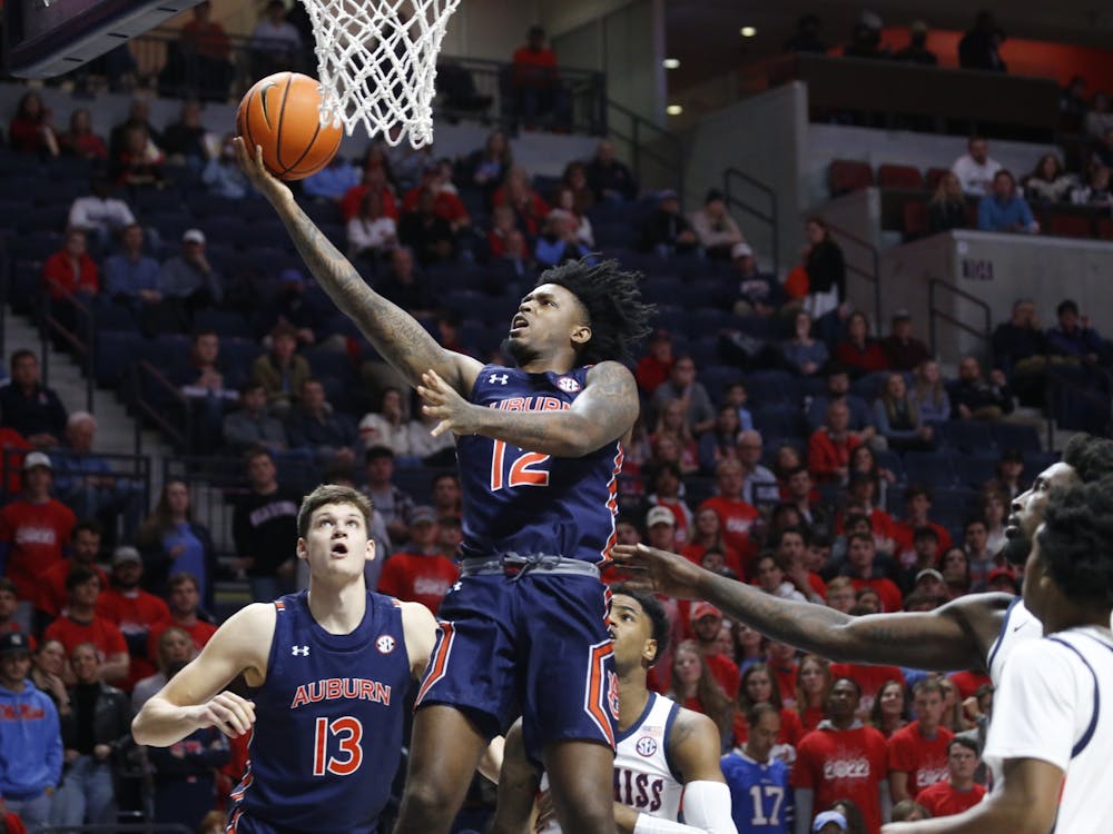 Auburn Men?s Basketball vs Ole Miss at The SJB Pavilion in Oxford, MS on January 15, 2022.  Photo by Petre Thomas