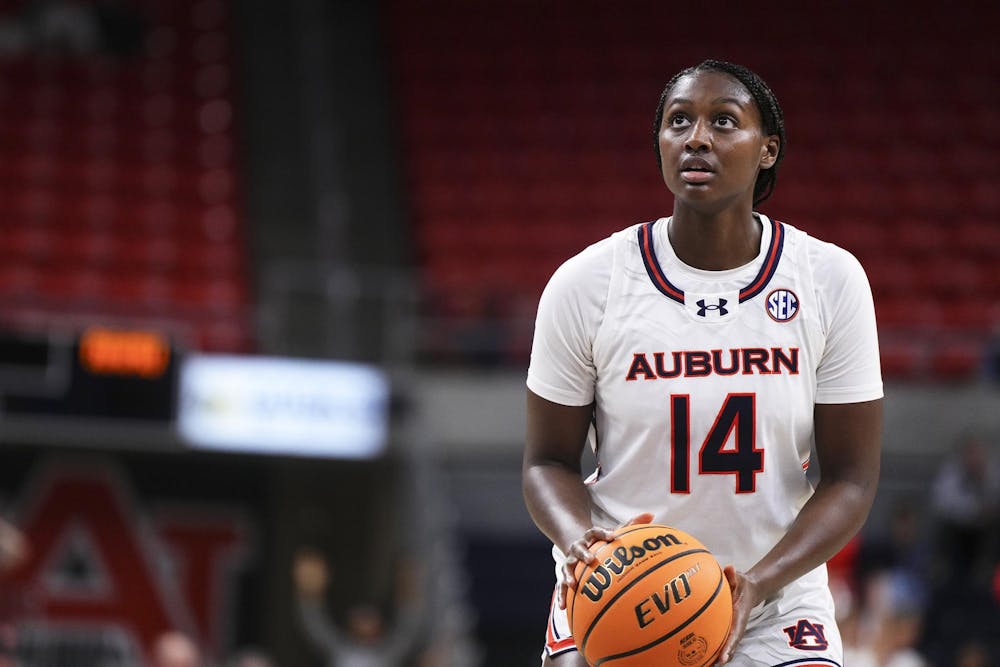 <p>AUBURN, AL - NOVEMBER 26 - Taylen Collins (14) during the game between the Auburn Tigers and the Alabama A&amp;M Bulldogs at Neville Arena in Auburn, AL on Sunday, Nov. 26, 2023. Photo by Jamie Holt/Auburn Tigers</p>