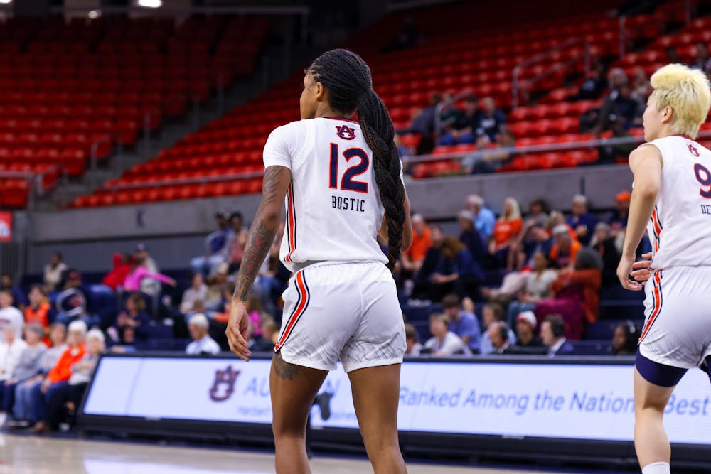 Mar'shaun Bostic on February 6th, 2025. Photo by Mitchell Knighten | The Auburn Plainsman