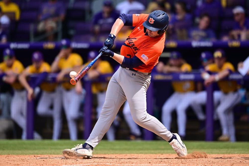 BATON ROUGE, LA - APRIL 28 - Auburn Infielder Cooper McMurray (26) during the game between the Auburn Tigers and the LSU Tigers at Alex Box Stadium in Baton Rouge, LA on Sunday, April 28, 2024. Photo by David Gray/Auburn Tigers