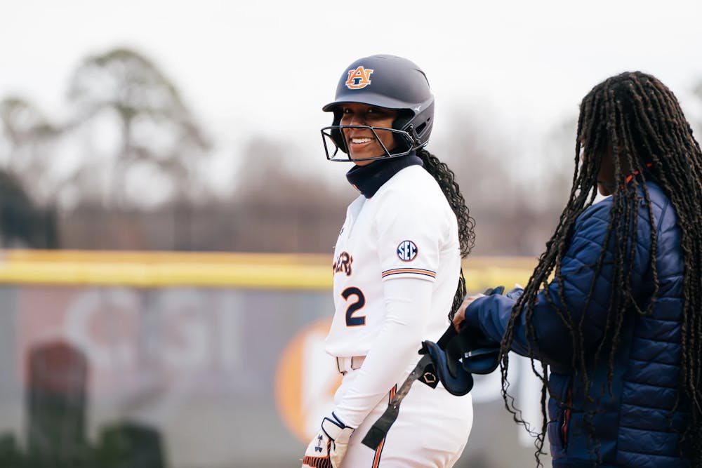 Ma'Niah Womack smiles at her dugout during the Rocket City Showcase. Photo Courtesy of Taylor Shirey