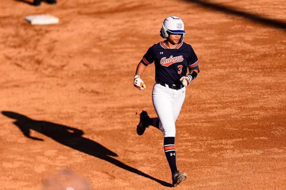 AUBURN, AL - MARCH 30 - Auburn Utility Player Icess Tresvik (3) during the game between the Auburn Tigers and the #24 Tennessee Volunteers at Jane B. Moore Field in Auburn, AL on Saturday, March 30, 2024.

Photo by Grayson Belanger/Auburn Tigers