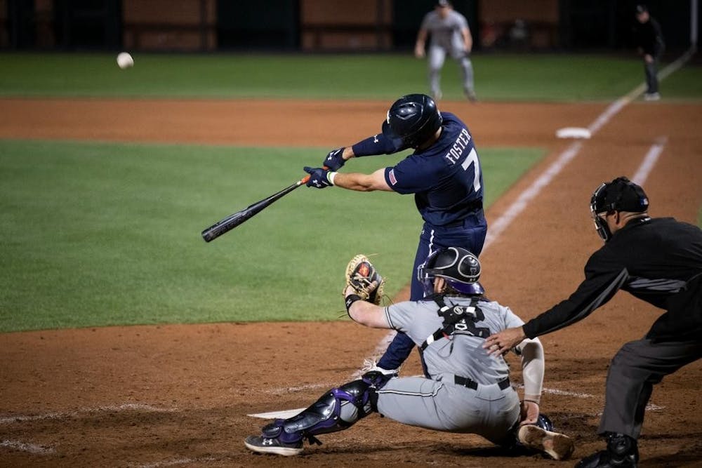 Cole Foster (7) during the game between the Lipscomb Bison and the Auburn Tigers at Plainsman Park in Auburn, AL on Friday, Mar 3, 2023. Jamie Holt/Auburn Tigers