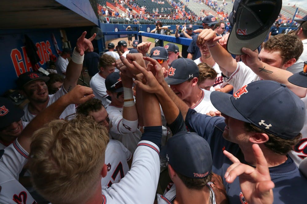 <p>Auburn Tigers vs. Florida Gators in Game 2 of the Super Regional at Alfred A. McKethan Stadium in Gainesville, Fla. on Sunday, June 10, 2018.</p>
<p>Zach Bland/Auburn Athletics</p>
