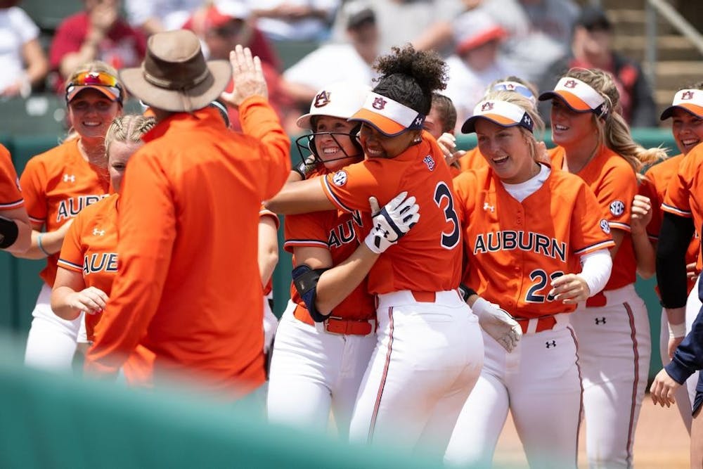 Carlee McCondichie (12) during the game between the Alabama Crimson Tide and the Auburn Tigers at Rhoads Stadium in Tuscaloosa, AL on Sunday, Apr 23, 2023. Jamie Holt/Auburn Tigers