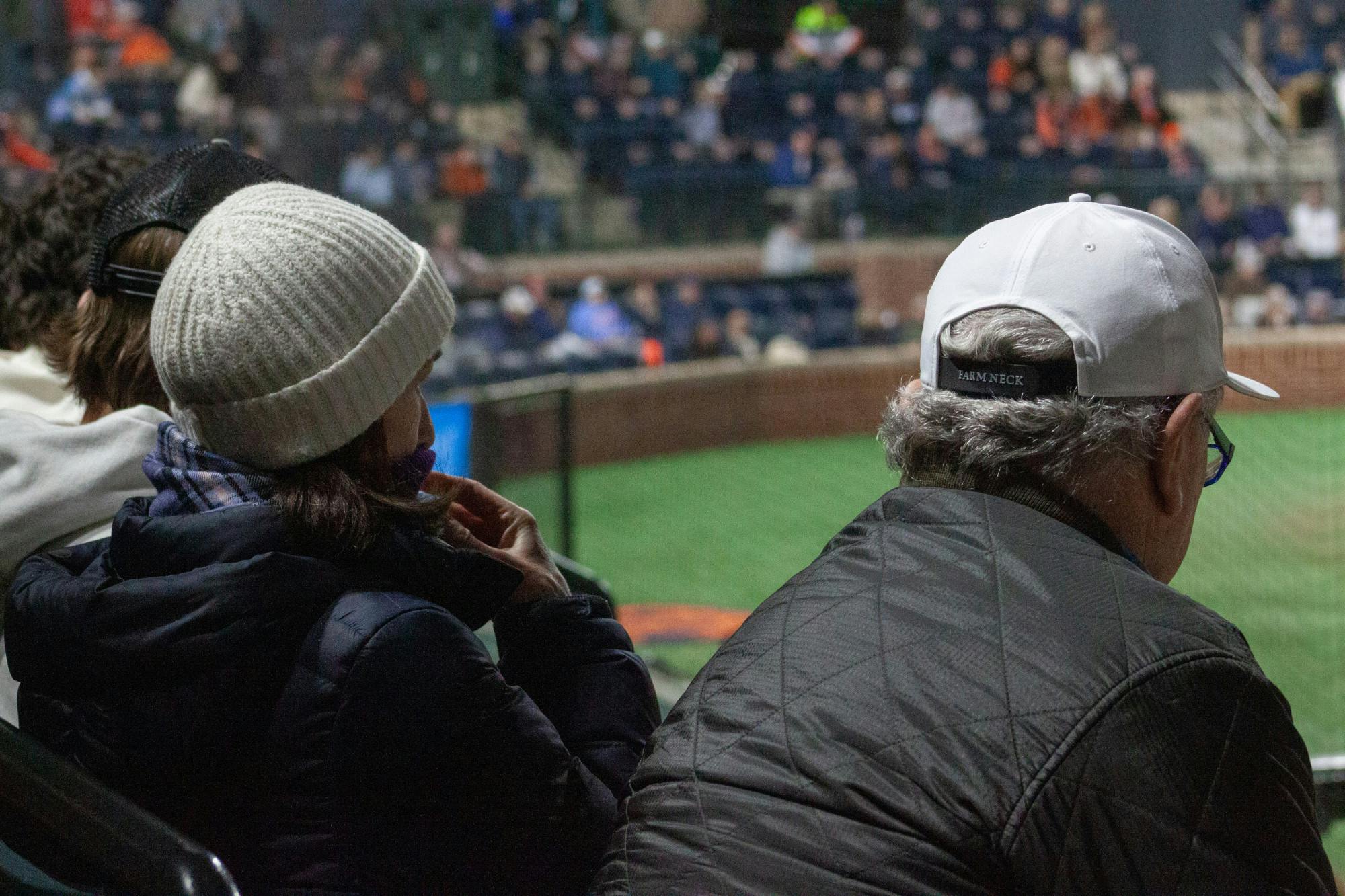 A couple of fans during the Auburn University vs. Holy Cross on Friday February 14, 2025 